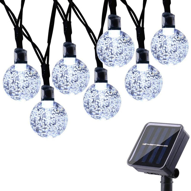 6.5m Solar Powered 30-LED String Light 8-Modes Garden Path Yard Decor Lamp