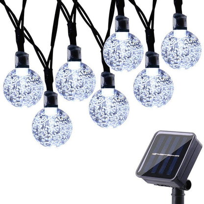 6.5m Solar Powered 30-LED String Light 8-Modes Garden Path Yard Decor Lamp