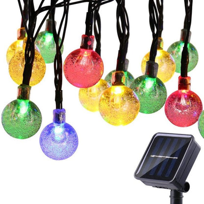 6.5m Solar Powered 30-LED String Light 8-Modes Garden Path Yard Decor Lamp