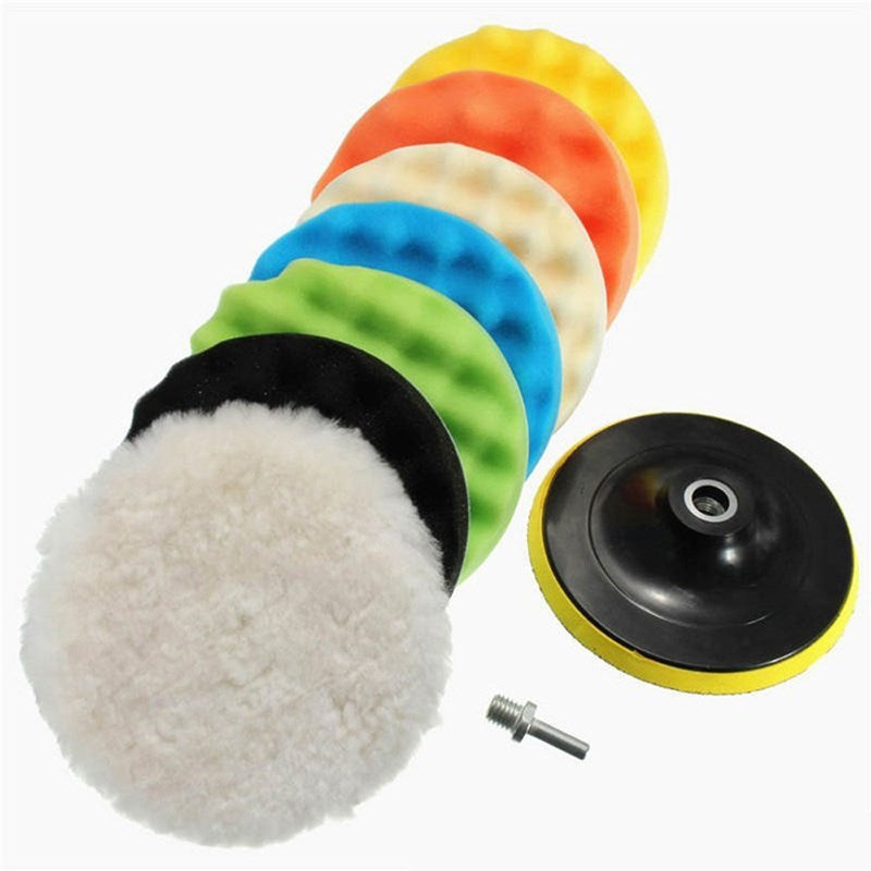 9Pcs CarPolishing Sponge Set Auto Polishing Pad Kit for Car Cleaning