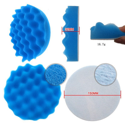 9Pcs CarPolishing Sponge Set Auto Polishing Pad Kit for Car Cleaning