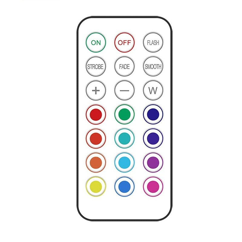 12 Colors LED Remote Control Cabinet Light RGB Kitchen Wireless Cupboard Lamp