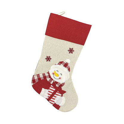 Christmas Socks Socking Xmas Gift Bag Santa Claus/Snowman/Elk Christmas Tree Decor