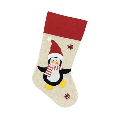 Christmas Socks Socking Xmas Gift Bag Santa Claus/Snowman/Elk Christmas Tree Decor