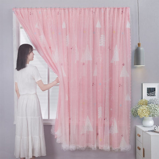 1.2m x1.5m Punch-free Blackout Window Curtain Magic Tape Door Curtain Drape