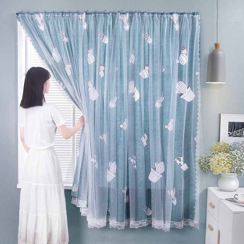 1.2m x 2m Sticky Room Darkening Curtains Blackout Curtains Window Door Drape