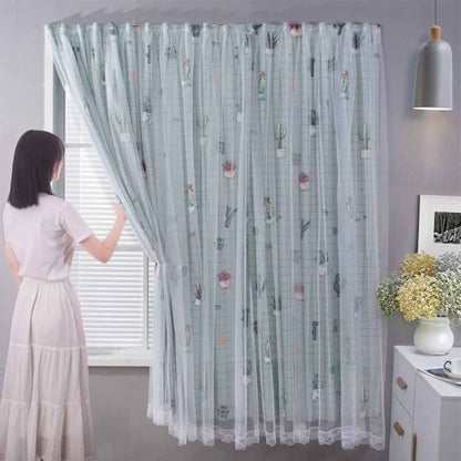 1.2m x 2m Sticky Room Darkening Curtains Blackout Curtains Window Door Drape