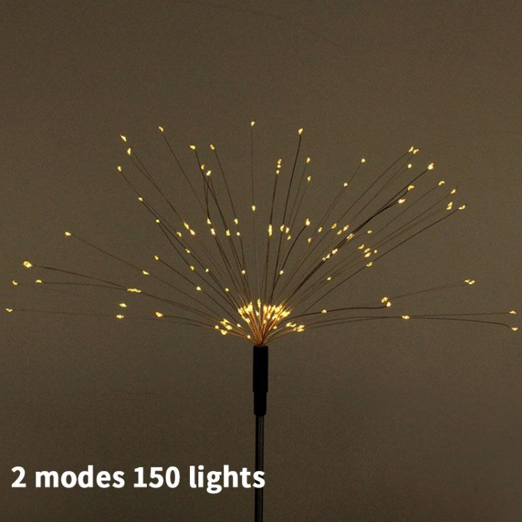 Solar LED Starry Light 2 Modes Christmas Lawn Firework Light