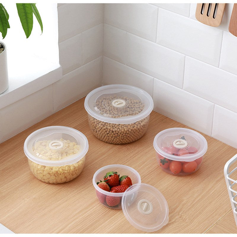 4PPCS/Set Airtight Food Storage Box Fruit Flour Container