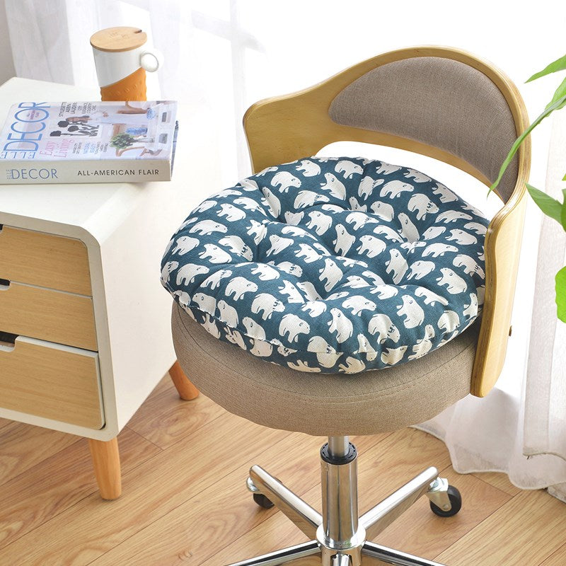 40*40cm Round Chair Pad Soft Seat Pad Thicken Tatami Seat Cushion Mat for Home Office