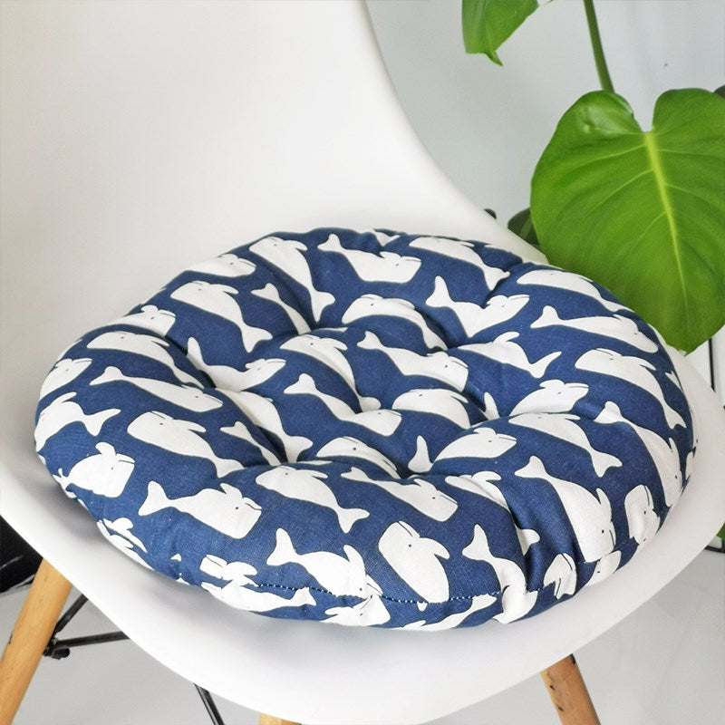 40*40cm Round Chair Pad Soft Seat Pad Thicken Tatami Seat Cushion Mat for Home Office