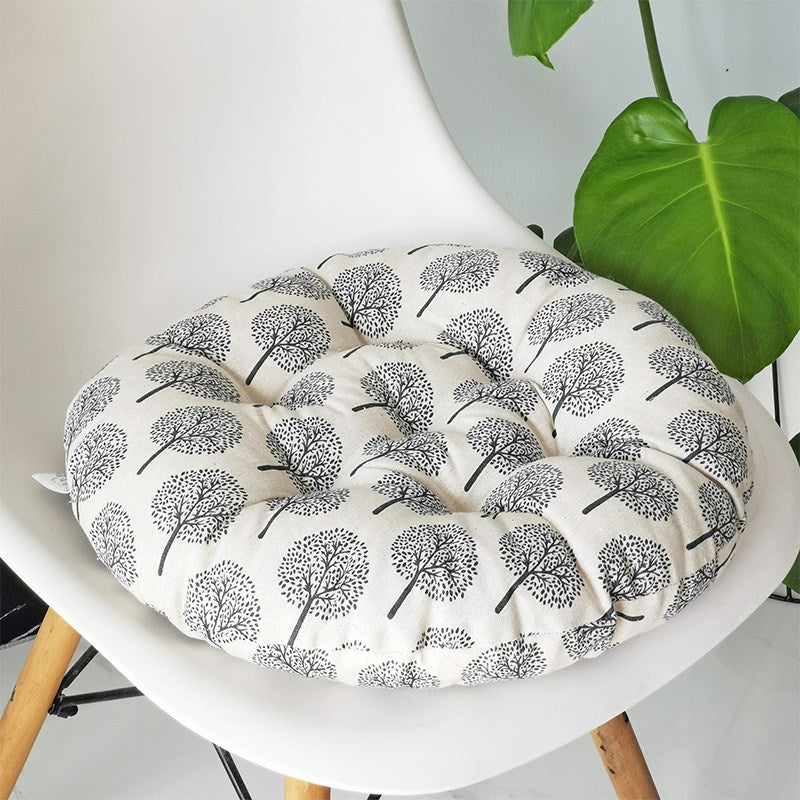 40*40cm Round Chair Pad Soft Seat Pad Thicken Tatami Seat Cushion Mat for Home Office