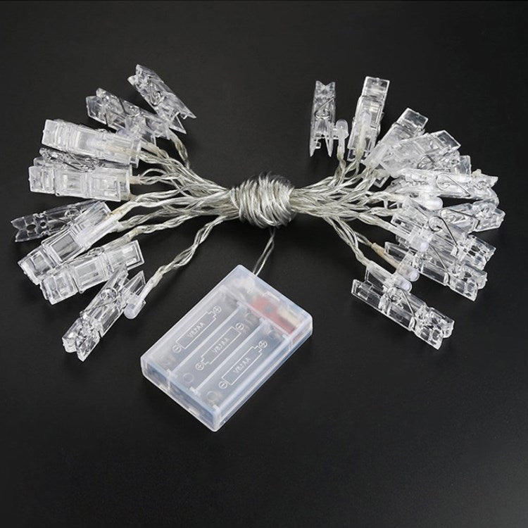 LED Photo Clip String Light Battery Powered Fairy Lights with Clips