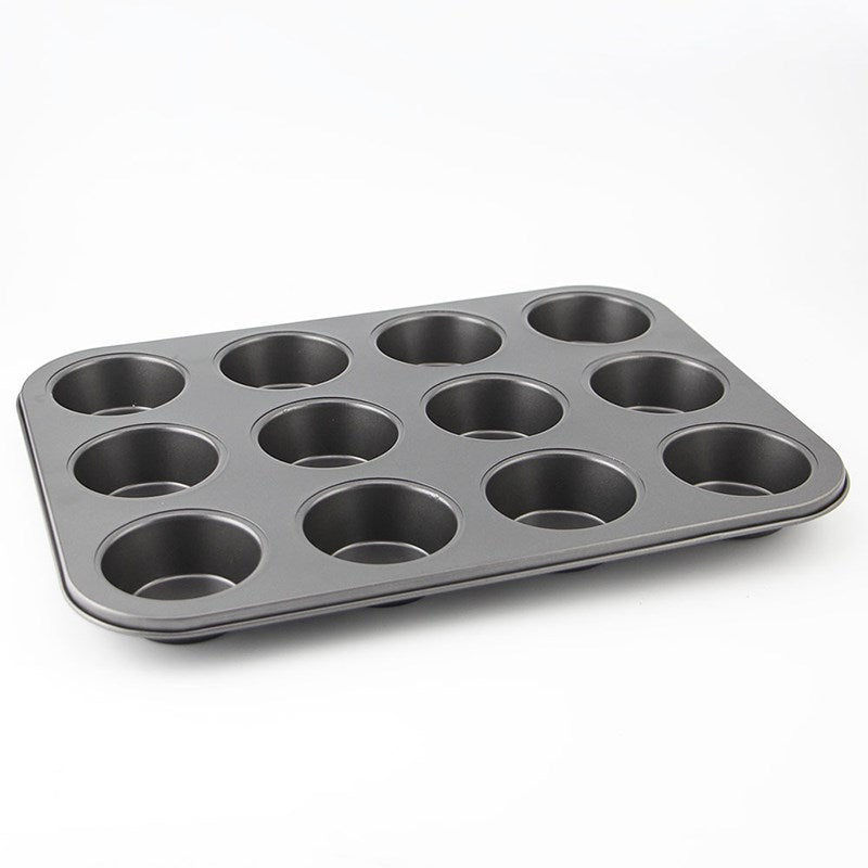 12-Cup Muffin Cupcake Pan Tray Premium Non-Stick Baking Mould