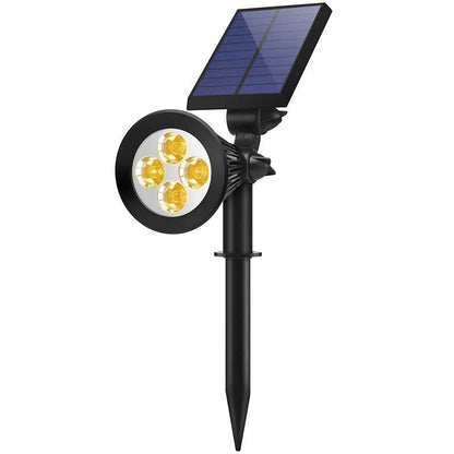 4-LED Solar Spotlight Outdoor Garden Lamp Lawn Landscape Light