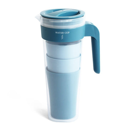 1.4L Cold Water Bottle Kettle Set with 4 Cups