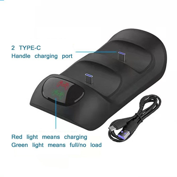 For PS5 Controller Charger Dual Charging Station Base
