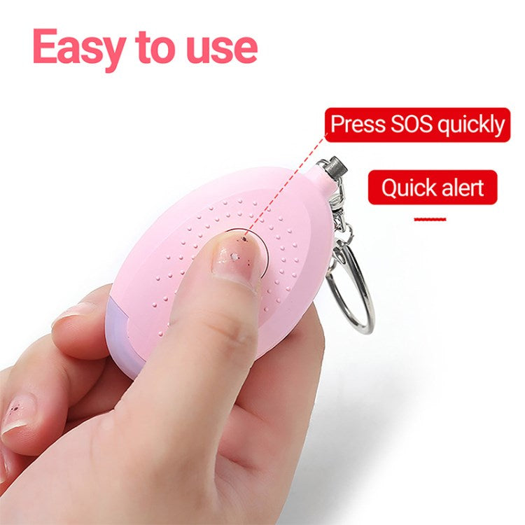 Safe Sound Personal Alarm Keychain 130db Self Defense Alarm Emergency Flashlight