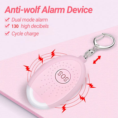 Safe Sound Personal Alarm Keychain 130db Self Defense Alarm Emergency Flashlight