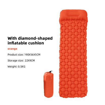 Inflatable Outdoor Sleeping Mat Cushion Swimming Camping Mat with Pillow Air Mattress Sleeping Sofa