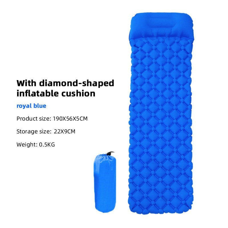 Inflatable Outdoor Sleeping Mat Cushion Swimming Camping Mat with Pillow Air Mattress Sleeping Sofa