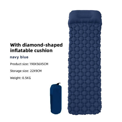 Inflatable Outdoor Sleeping Mat Cushion Swimming Camping Mat with Pillow Air Mattress Sleeping Sofa