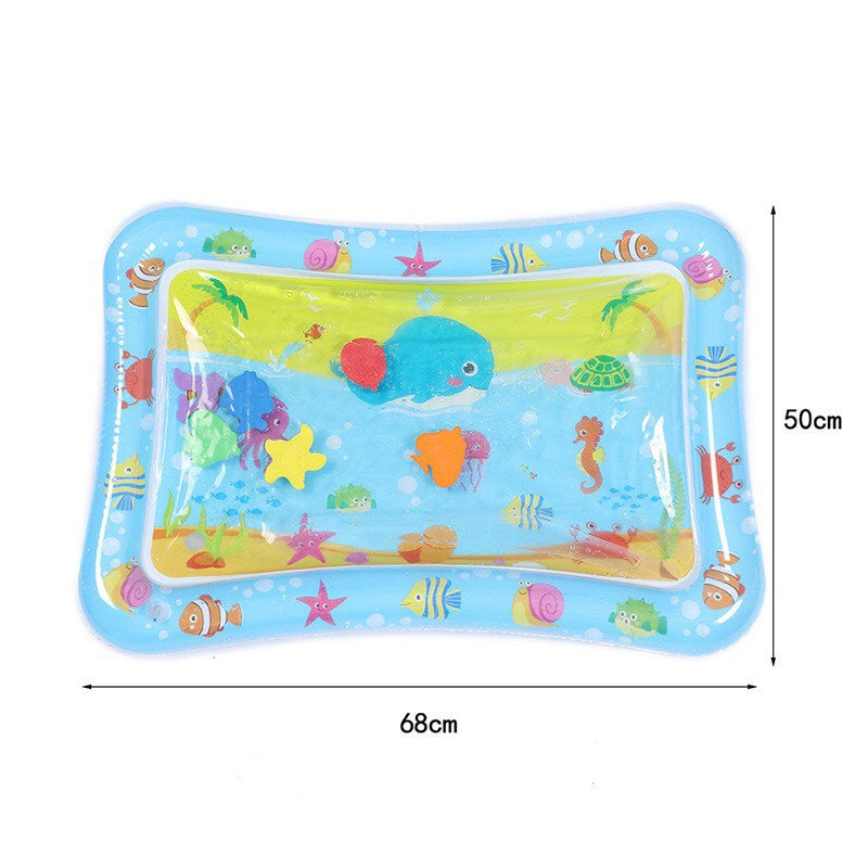 Tummy Time Baby Water Mat Infant Toy Inflatable Play Mat