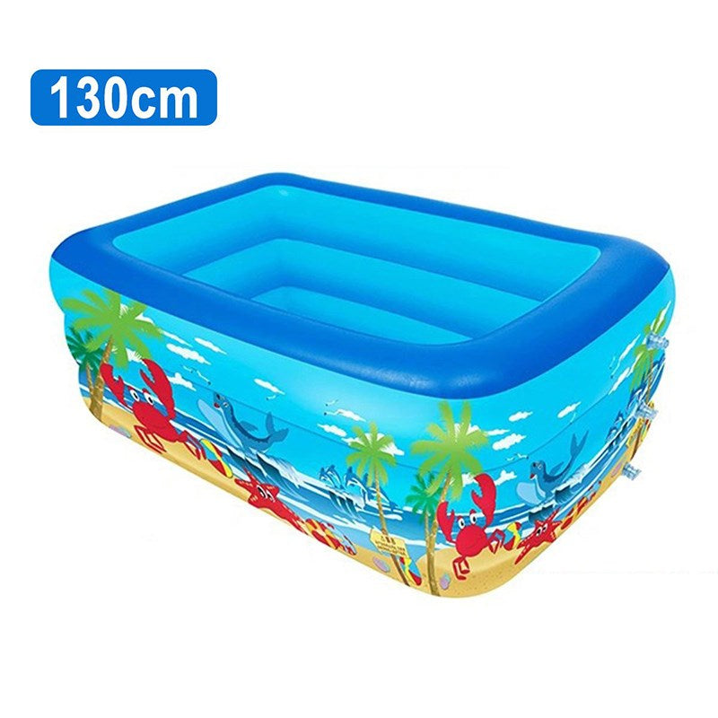 Inflatable Baby Swimming Pool Children Pump Pool Kiddie Paddling Pool