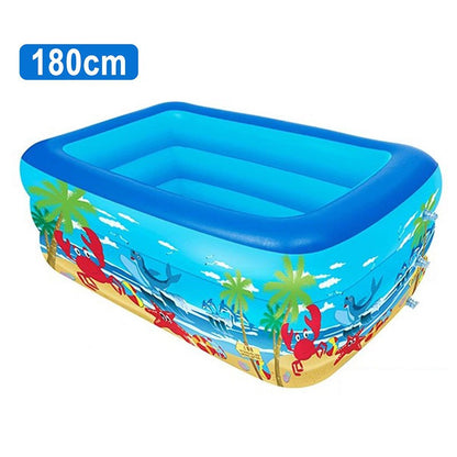 Inflatable Baby Swimming Pool Children Pump Pool Kiddie Paddling Pool