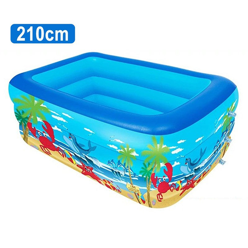 Inflatable Baby Swimming Pool Children Pump Pool Kiddie Paddling Pool