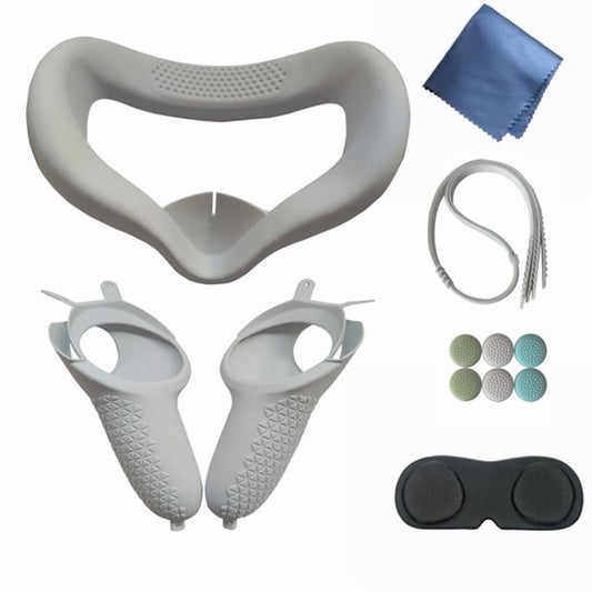 Silicone Cover for Oculus Quest 2 Face Mask Controller Grip Accessories Sweatproof Cushion