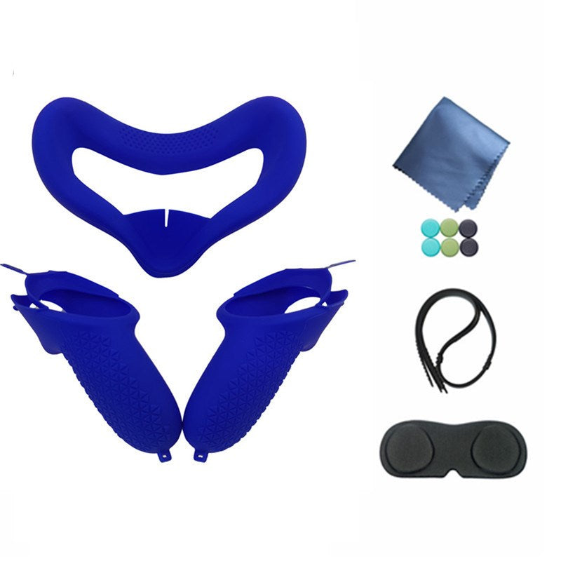 Silicone Cover for Oculus Quest 2 Face Mask Controller Grip Accessories Sweatproof Cushion