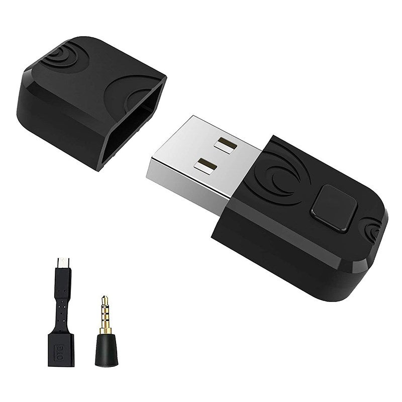 For PS4 /PS5 Switch PC Bluetooth Dongle Wireless Headset Adapter ...