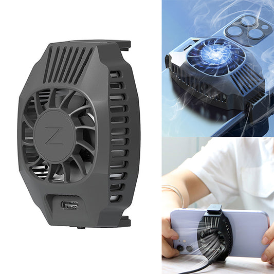 X9 Mobile Phone Cooler Cooling Fan Phone Radiator with Adjustable Clamp for Games Watch Video