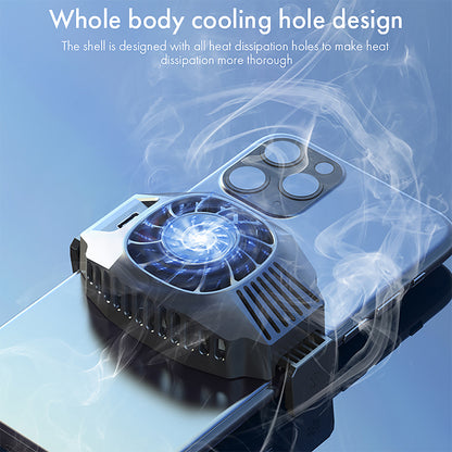 X9 Mobile Phone Cooler Cooling Fan Phone Radiator with Adjustable Clamp for Games Watch Video