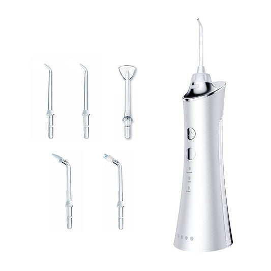 CE/FDA Certified Water Flosser Cordless Dental Oral Irrigator for Teeth Cleaning Flosser, 3 Modes 5 Jet Tips