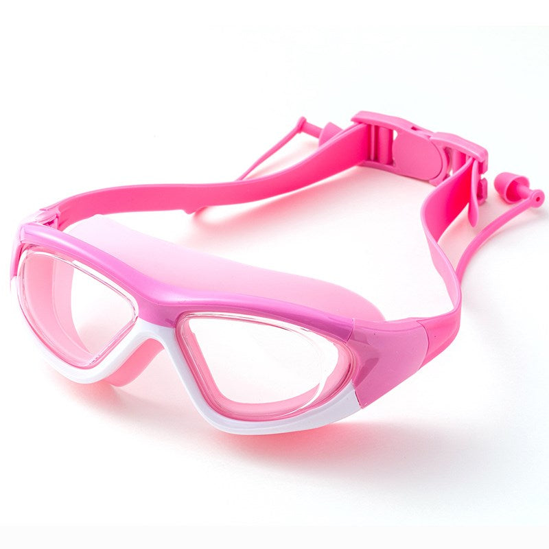 Kids Swimming Goggles Child Swim Glasses Anti Fog Soft Silicone Frame for Ages 3-14 Boys Girls