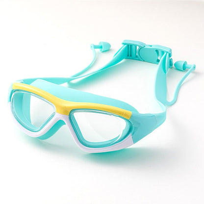 Kids Swimming Goggles Child Swim Glasses Anti Fog Soft Silicone Frame for Ages 3-14 Boys Girls