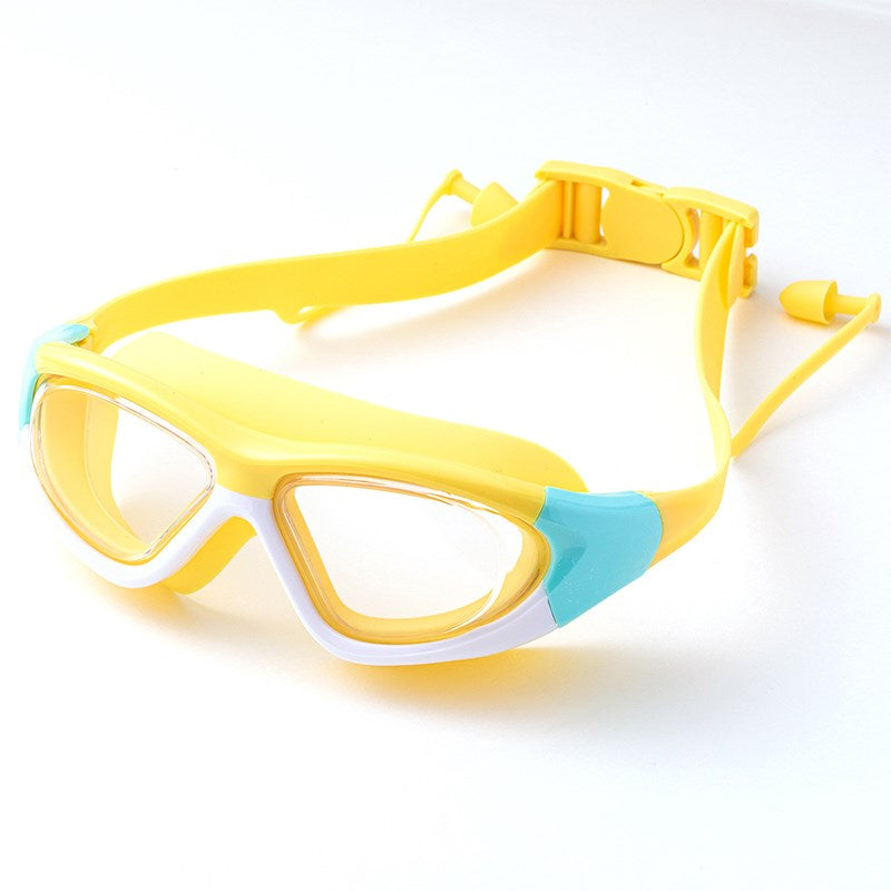 Kids Swimming Goggles Child Swim Glasses Anti Fog Soft Silicone Frame for Ages 3-14 Boys Girls