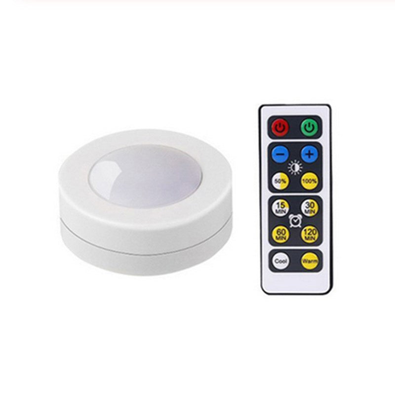 LED Puck Light Under Cabinet Lighting with Remote Control Under Counter Light