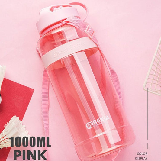 Large Capacity Sports Straw Water Bottle 700/1000/2000/3000ml BPA Free Water Cup Kettle (without FDA Certificate)