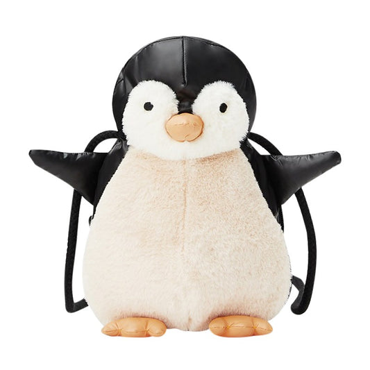 Toddler Backpack Bag Plush Penguin Cartoon Travel Bag for Baby Girl Boy