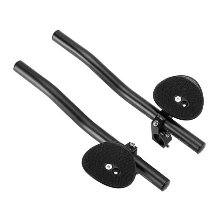 1 Pair Bicycle Bike Handlebar Aluminum Alloy Curved Bar for Mountain Bike Long Distance Cycling (BG-HX-FS-04)