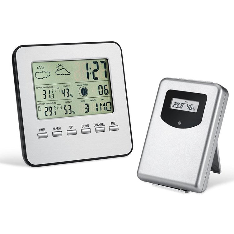 Wireless Weather Station Digital Thermometer Alarm Weather Monitor Radio