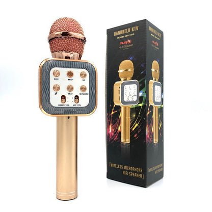 WS1818 Handheld Karaoke Microphone Wireless Bluetooth Mic Speaker