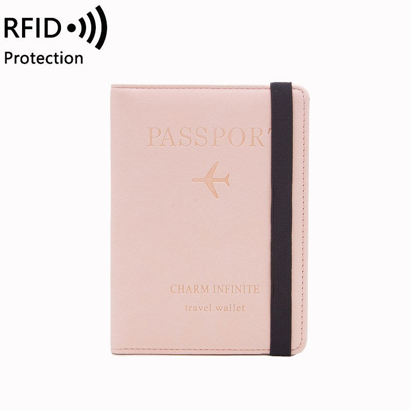 Leather Passport ID Card Holder Case Cover RFID Blocking Travel Wallet