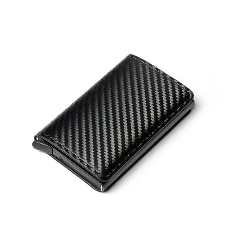 Anti-magnetic Wallet RFID Blocking Pocket Money Clip Carbon Fiber Card Holder