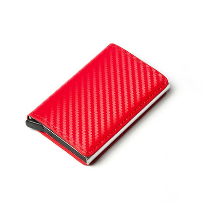 Anti-magnetic Wallet RFID Blocking Pocket Money Clip Carbon Fiber Card Holder