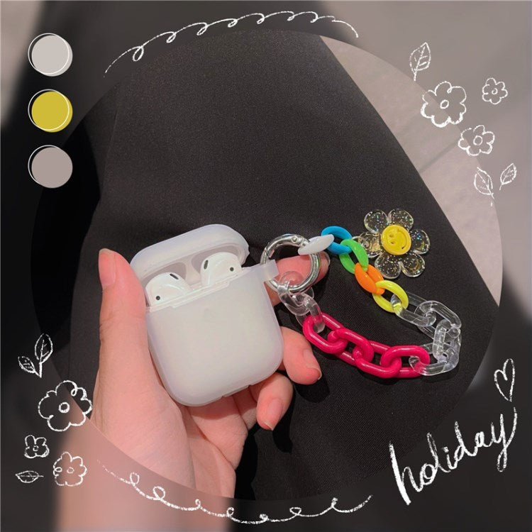 For Apple AirPods Pro/1/2/3/with Charging Case (2016)/with Wireless Charging Case (2019)/with Charging Case (2019) Earphone Box Cover Rose Bracelet Earbuds Case