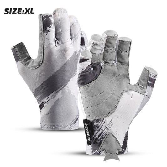 KYNCILOR A0007 Half Finger Breathable Gloves Anti-slip Fishing Climbing Cycling Sports Gloves